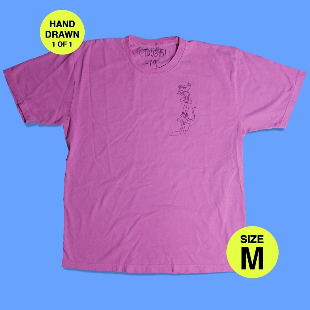 Pink Panther Tee (HAND DRAWN 1 of 1)